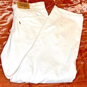 Vintage LEVI'S 550 Mom Jeans White High Rise